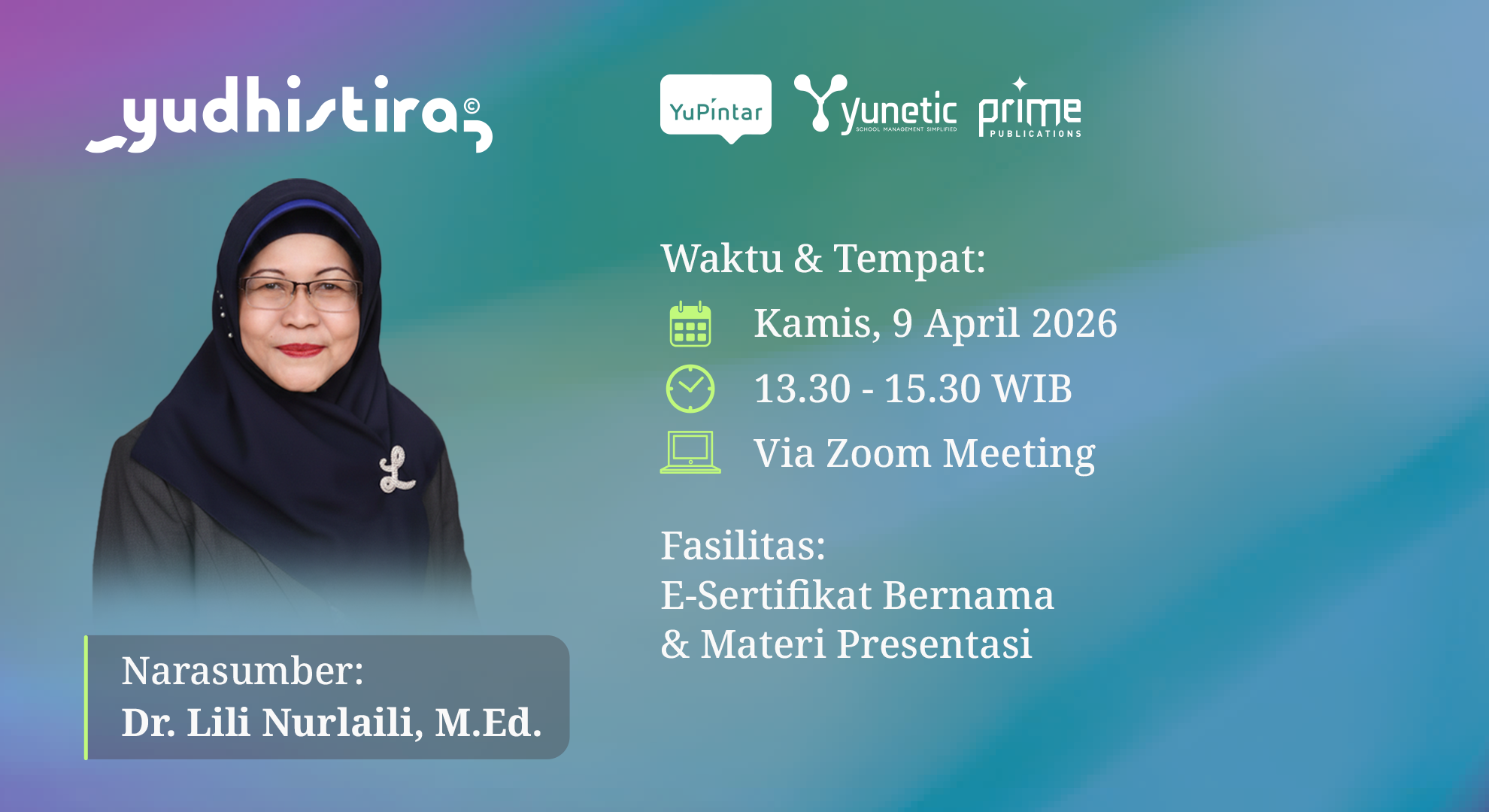 Tingkatkan Kompetensi Mengajar: Ikuti Webinar “Beyond Memorization” Bersama Penerbit Yudhistira